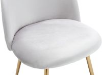 Upholstered Accent Leisure Dining, Modern Kitchen Chair with Curved Backrest by Mahmayi - Grey