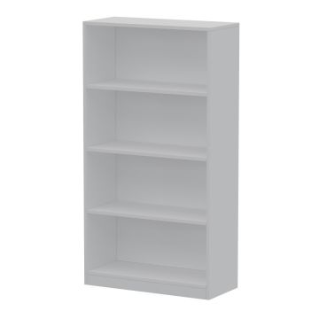 white 4 tier freestanding bookcase