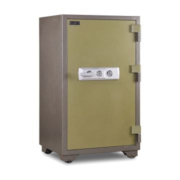 Mahmayi Fire Safe BS-K1200 Heavy Duty Security Safe Locker with Key Lock, Fire Resistant Safe for Home, Office, Bank, Business and Commercial Use - Grey 270Kgs