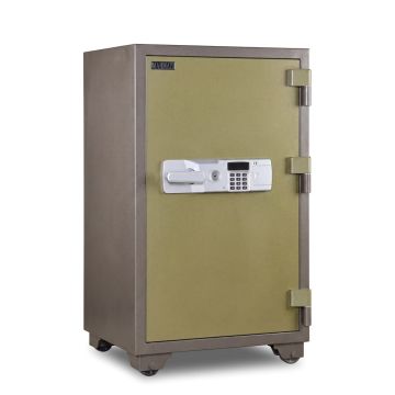 Mahmayi Fire Safe BS-T1000 Heavy Duty Security Safe Locker with Digital Lock and Key Lock, Fire Resistant Safe for Home, Office, Bank, Business and Commercial Use - Grey 210Kgs