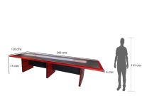 Zelda N31E-36 Conference Table Red Mahogany