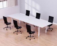 Figura 72-24 6 Seater White Conference-Meeting Table