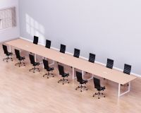Vorm 136-60 14 Seater Oak Conference-Meeting Table