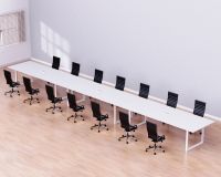 Vorm 136-60 14 Seater White Conference-Meeting Table
