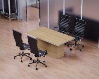 Mahmayi Stylish Conference Table for Office, Office Meeting Table, Conference Room Table (Coco Bolo, 180)