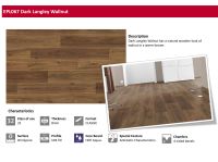 Mahmayi EPL067 Laminate Parquet Flooring for Home, Office (1291 x 193 x 8 mm) Per Square Meter With Free Professional Installation - Walnut