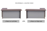 Mahmayi Truffle Davos Oak-Dust Grey ED-2 Executive Desk 180 cm