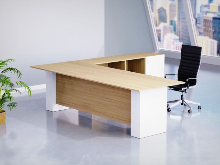 Mahmayi Coco Bolo-Premium White ED4-LSCBW Executive Desk 180 cm