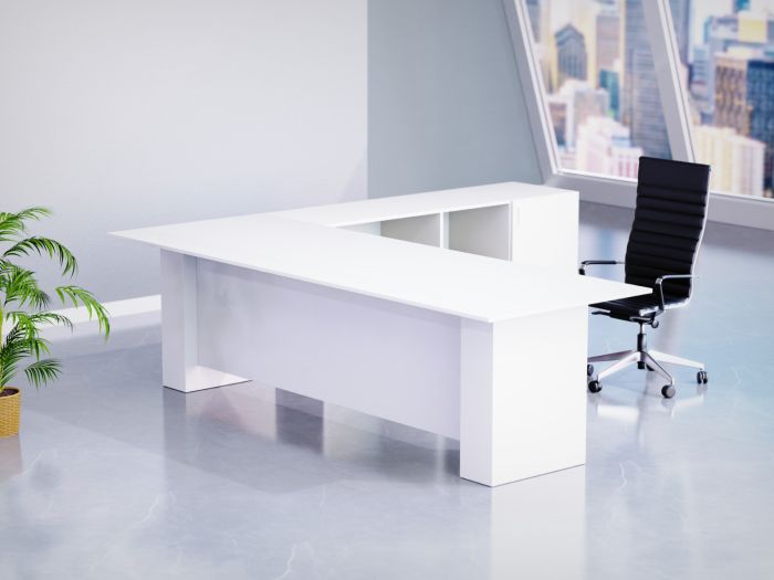 Mahmayi Premium White ED4-LSPW Executive Desk 180 cm