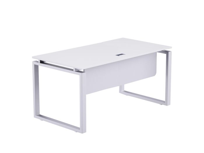 Carre 5114 White Modern Workstation without drawer