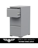 Victory Steel Japan OEM 3 Drawer Steel Filing Cabinet Grey