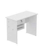 Solama MP1 9045 Office Desk with Paper Rack- White