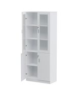 Carre 1123 White Full Height Bookshelf