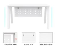 Bentuk 139-18 white Modern Workstation without drawer
