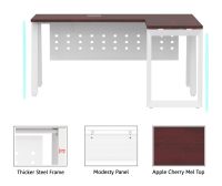 Bentuk 139-14L Apple Cherry Modern Workstation without drawer