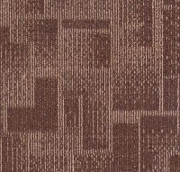 Mahmayi Brooks 100% PP Carpet Tile for Home, Office (50cm x 50cm) Per Square Meter With Free Professional Installation - Rust Brown