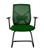 Sleekline 1651C Visitors Chair Green Mesh