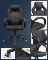 Mahmayi Black Obg56B New Era Gaming Chairs for Playstation, Office, Gaming Station, Home, Study Room