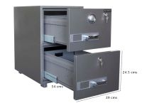 SecurePlus 680-2DK 2 Drawer Fire Filing Cabinet 163Kgs