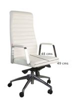Blanc 263 Executive High Back Chair White PU