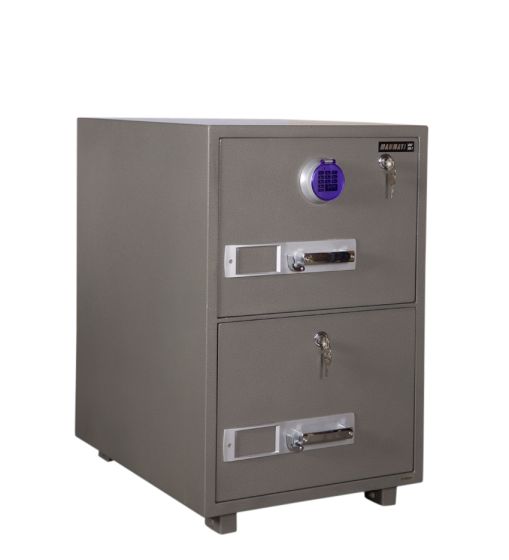 Mahmayi SecurePlus 680-2DK 2 Drawer Fire Filing Cabinet 163Kgs- Digital- For Office and Home.