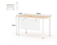 Figura 72-12 Oak Modern Workstation without Drawer