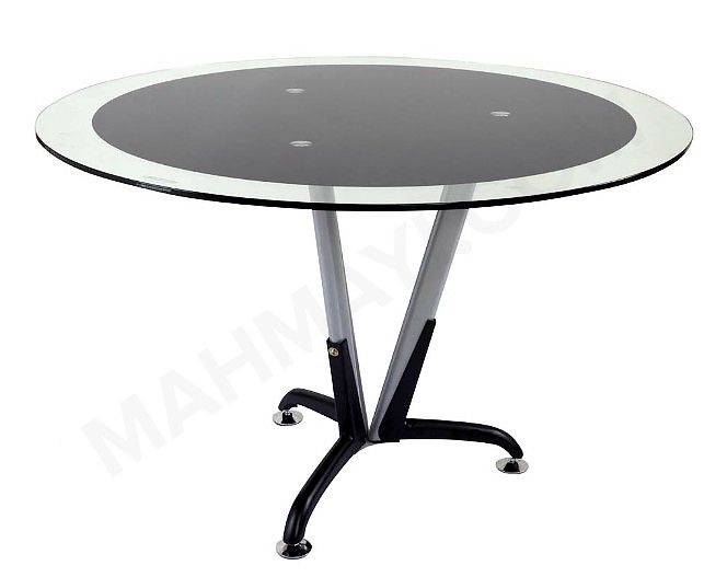 Klaas 6168B Modern Glass Round Meeting Table