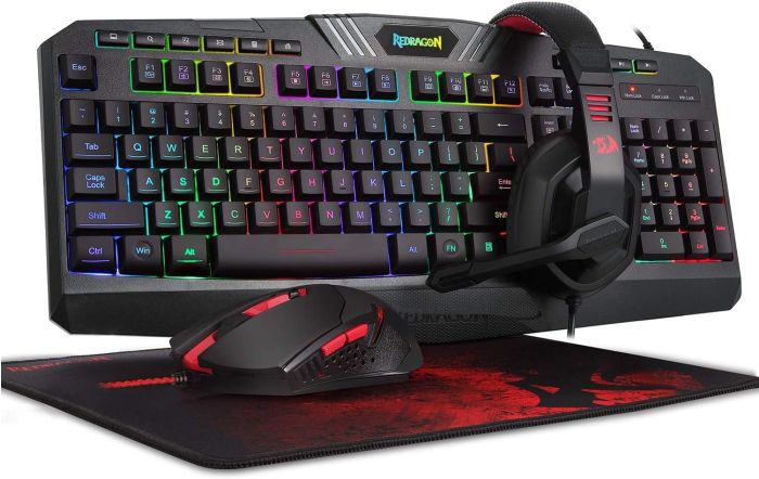 AM S101BA RED GAMING ACCESSORY SET