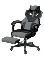 Mahmayi UT-C457 High Back Gaming Chair Black & Grey PU