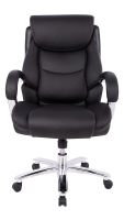 Nasla C900 Modern Ergonomic Executive High Back Chair Black with Leatherite PU