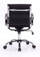 Ultimate 031L Eames Replica Ribbed PU Chrome Lowback Chair
