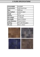 Mahmayi Calgary 100% PP Carpet Tile for Home, Office (50cm x 50cm) Per Square Meter With Free Professional Installation - Black