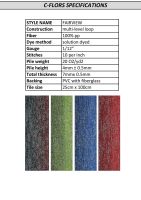 Mahmayi Fairview 100% PP Carpet Tile for Home, Office (25cm x 100cm) Per Square Meter - Color Combinations