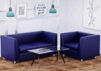 Mahmayi 679 Single Seater PU Sofa - Blue