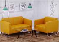 Mahmayi 2850 Double Seater PU Sofa - Yellow