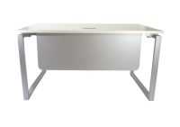 Carre 5116L White Modern Workstation Without Drawer