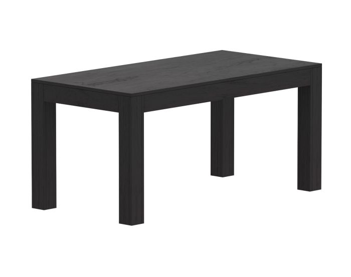 Mahmayi Modern Wooden Dining Table, 6-Seater for Kitchen, Dining Room, Living Room-160cm, Anthracite Jura Slate
