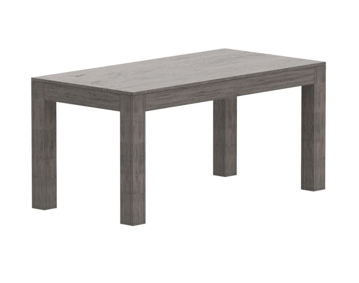 Mahmayi Modern Wooden Dining Table, 6-Seater for Kitchen, Dining Room, Living Room-160cm, Grey Brown Whiteriver Oak