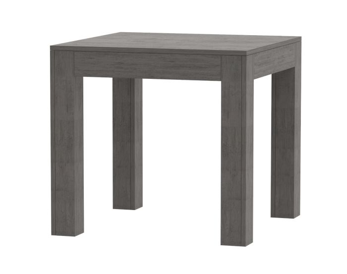 Mahmayi Modern Wooden Dining Table, 2-Seater for Kitchen, Dining Room, Living Room-80cm, Grey Brown Whiteriver Oak