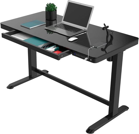 Mahmayi All-in-One Height Adjustable Standing Desk with USB Charging - Configurable