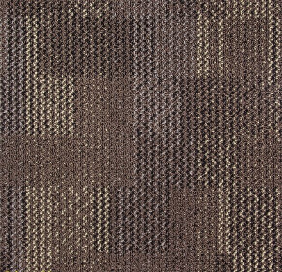 Mahmayi Calgary 100% PP Carpet Tile for Home, Office (50cm x 50cm) Per Square Meter With Free Professional Installation - Dark Brown