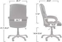 Ultimate AM Basics Modern Highback Executive Ergonomic Chair with Leatherite PU
