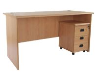 Mahmayi New Age 140 Office Desk with Mobile Drawers For Conference Room, Meeting Room, Multipurpose Office Desk 