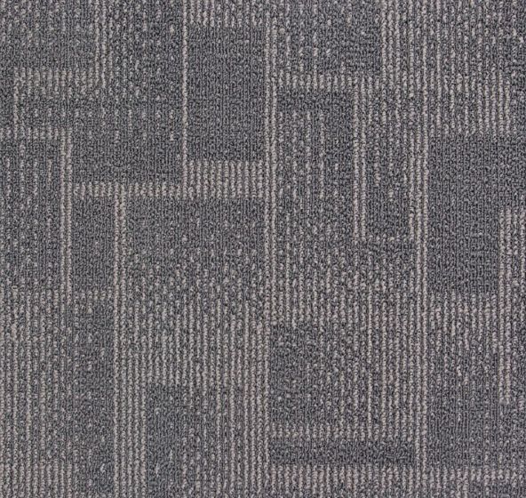 Mahmayi Brooks 100% PP Carpet Tile for Home, Office (50cm x 50cm) Per Square Meter With Free Professional Installation - Grey