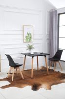 Cenare Dining Set (Dining Table + 2 X Cushion Chair) - Black