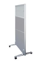 Enva GT60 160 Height Glass 60 Width Aluminium Office Partition Panel with Wheels