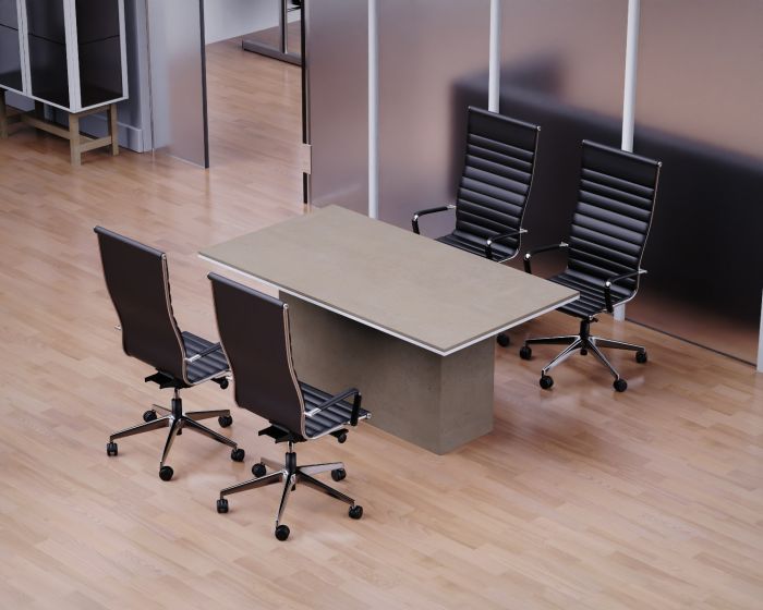 Mahmayi Advanced Conference Table for Office, Office Meeting Table, Conference Room Table (Light Concrete, 180)