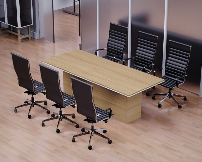 Mahmayi Stylish Conference Table for Office, Office Meeting Table, Conference Room Table (Coco Bolo, 240)