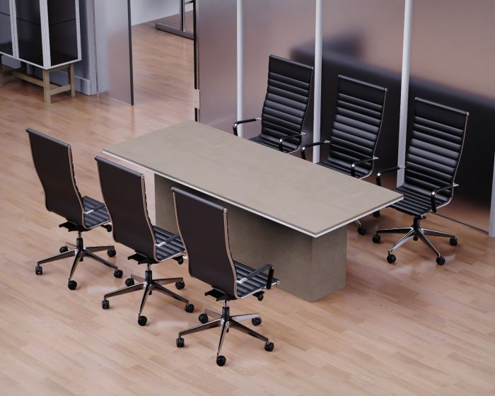 Mahmayi Advanced Conference Table for Office, Office Meeting Table, Conference Room Table (Light Concrete, 240)