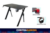 ContraGaming by Mahmayi V2-1060 Plain Desk Gaming Table Black